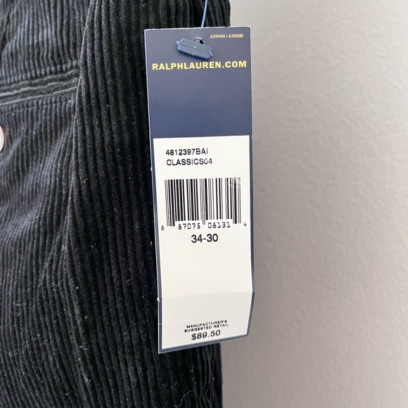 Ralph Lauren Men's Dark Corduroy Trousers - Picture 3 of 3